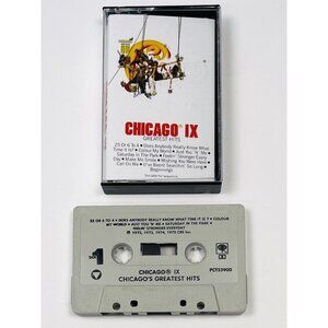 Chicago IX: Greatest Hits (Cassette, 1975, Columbia) PCT 33900 TESTED Works EUC